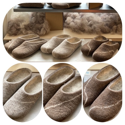 Steine Felt Slippers